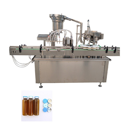 Az automatikus tinktúra-töltő gép szivattyúzza az illóolajat 10 ml-es palacktöltőbe, CBD-töltőberendezés