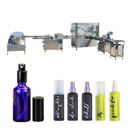 Kis automatikus parfüm kozmetikai illóolaj üveg palackozó gép