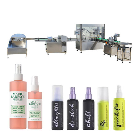 automata parfümtöltő gépek 20 ml-es üvegpalacktöltő kupakoló címkéző gépek