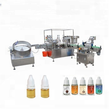 Gyártó fűtési mini víz olajos fiola Juice ásványi keverő töltőgép sor